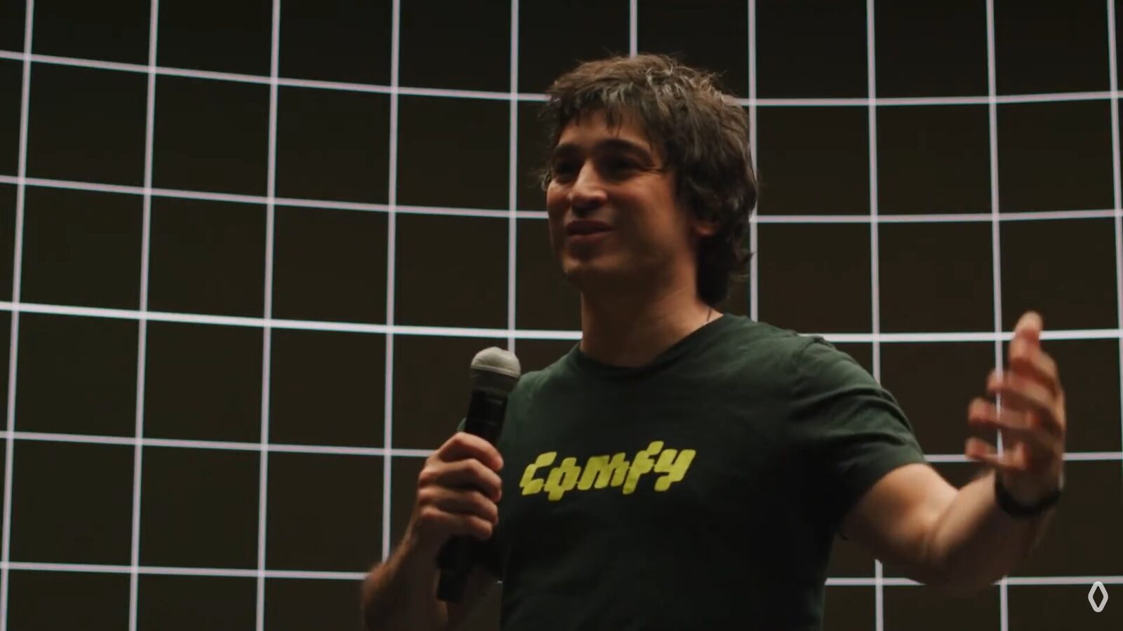 Matt Miller presenting ComfyUI at the NYC Creative AI July Forum