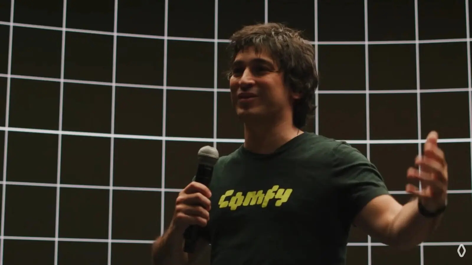Matt Miller presenting ComfyUI at the NYC Creative AI July Forum