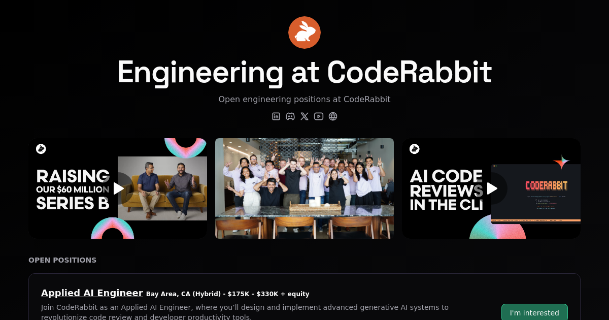 CodeRabbit jobs
