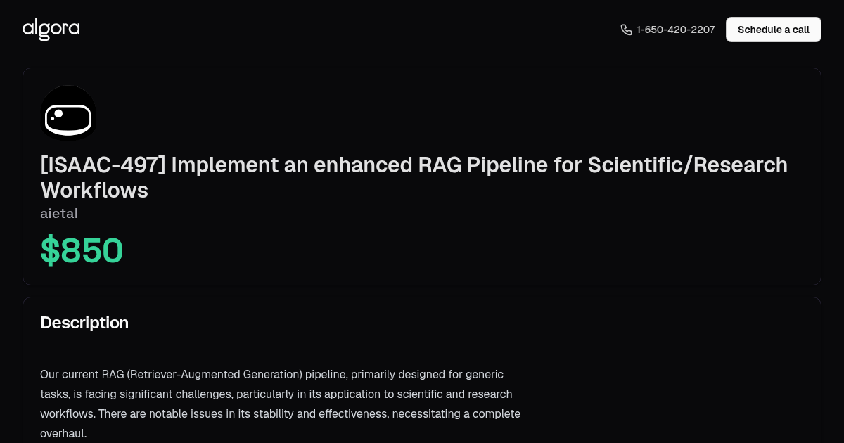 [ISAAC-497] Implement an enhanced RAG Pipeline for Scientific/Research ...